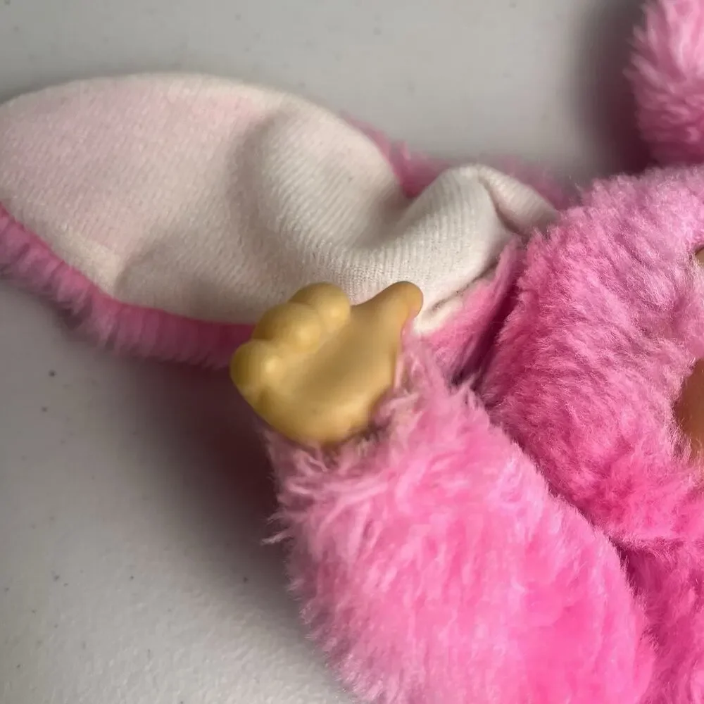 Vintage 1977 Russ Berrie Bon Bon Pink Thumb Sucker Plush Stuffed Animal 12
